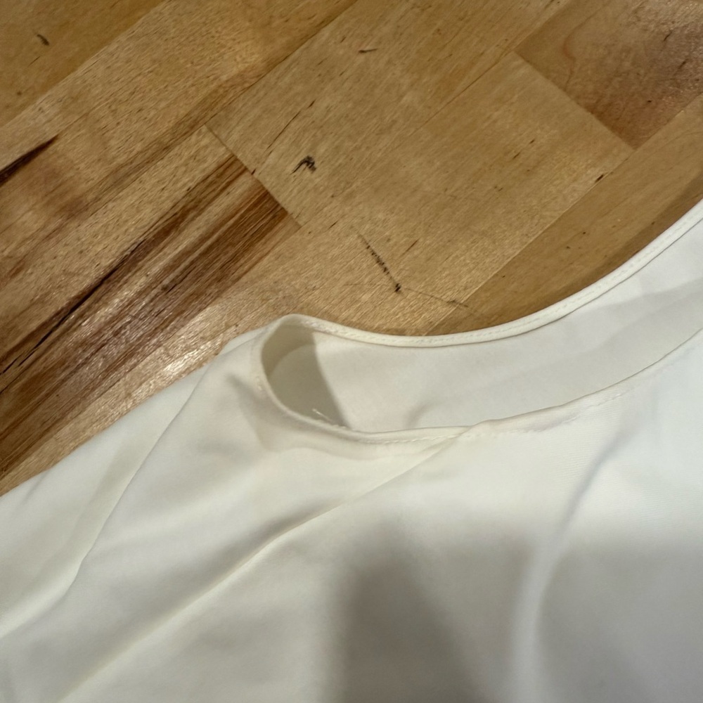 Dior Cream Sleeveless Button-Up Top - Picture 7 of 17